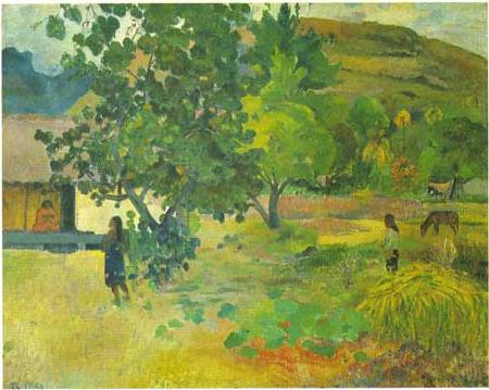 Paul Gauguin La maison oil painting image
